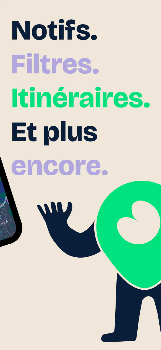 Planche de clôture : « Notifs, filtres, itinéraires, et plus encore ».